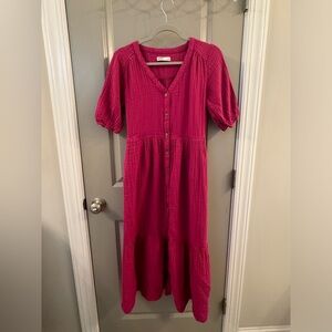 Pink Sonoma midi dress small
